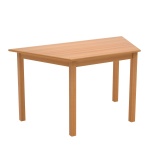 Trapeztisch, 140x70 cm (B/T), 76 cm hoch, 